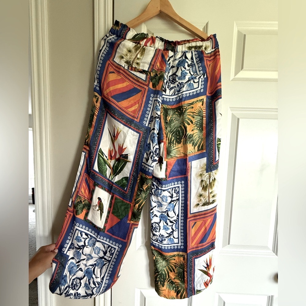 Ecru Ravello Cupro Wide-Leg Pants In Cartolina